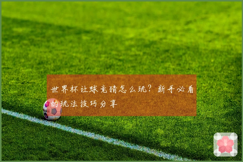 世界杯让球竞猜怎么玩？新手必看的玩法技巧分享