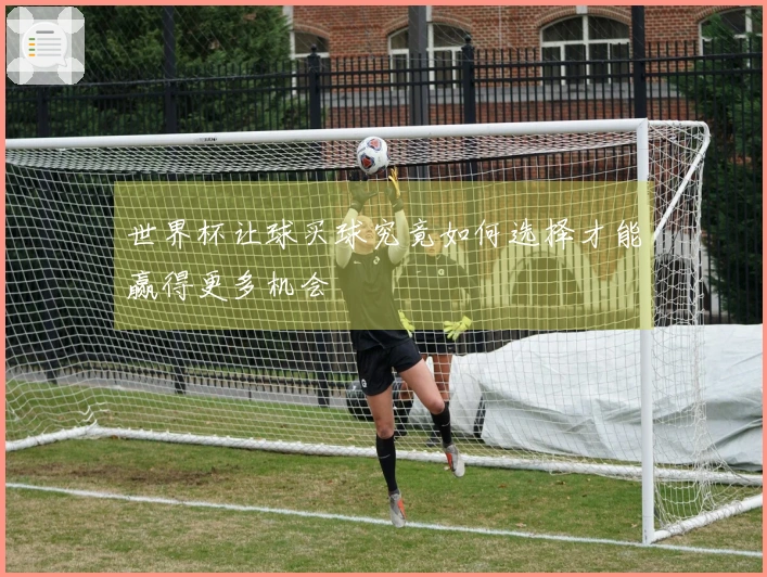 世界杯让球买球究竟如何选择才能赢得更多机会